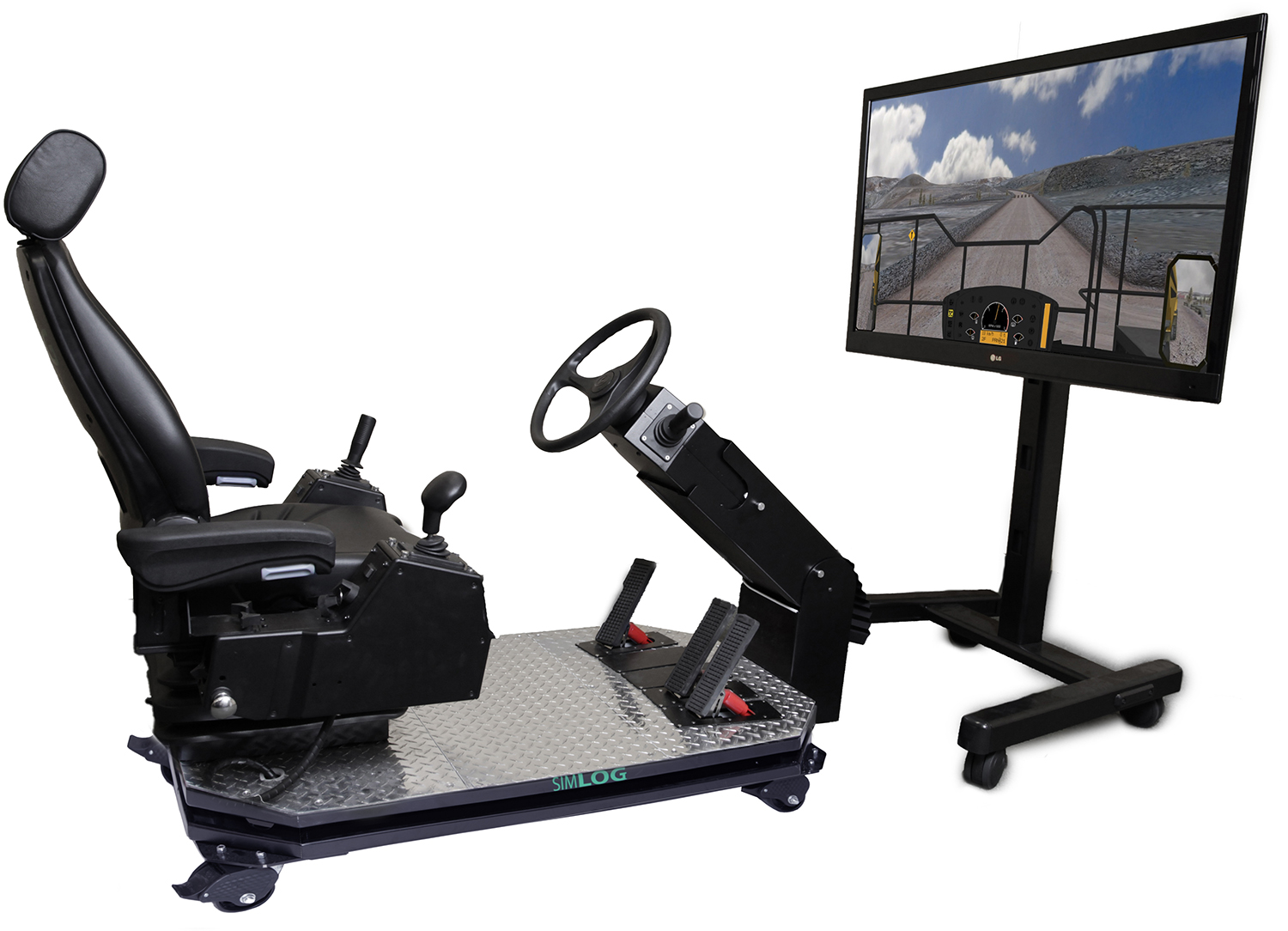 Off-Highway Truck Personal Simulator Operator Chair - 1 Display Off-Highway Truck Operator Training Simulator