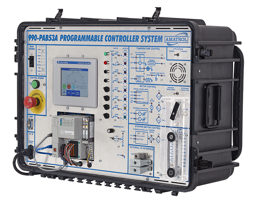 Amatrol 990-PAB53AF Side Amatrol Portable PLC Troubleshooting Training