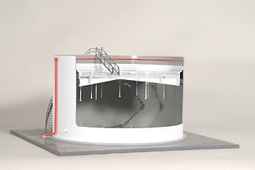Floating Head Bulk Storage Tank Model | Side DAC Worldwide Technical Trainers