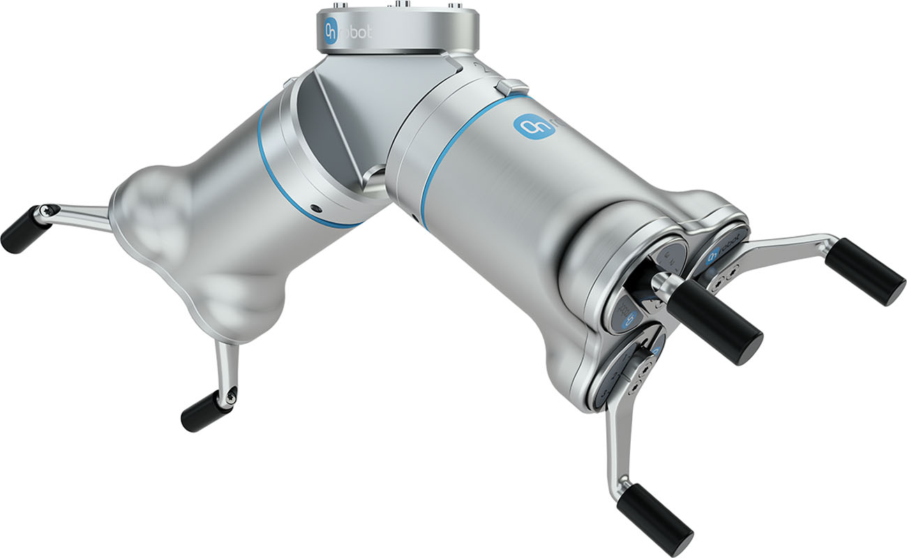 OnRobot Dual Quick Changer with 2 3FG15 Grippers Collaborative Robot End of Arm Tooling