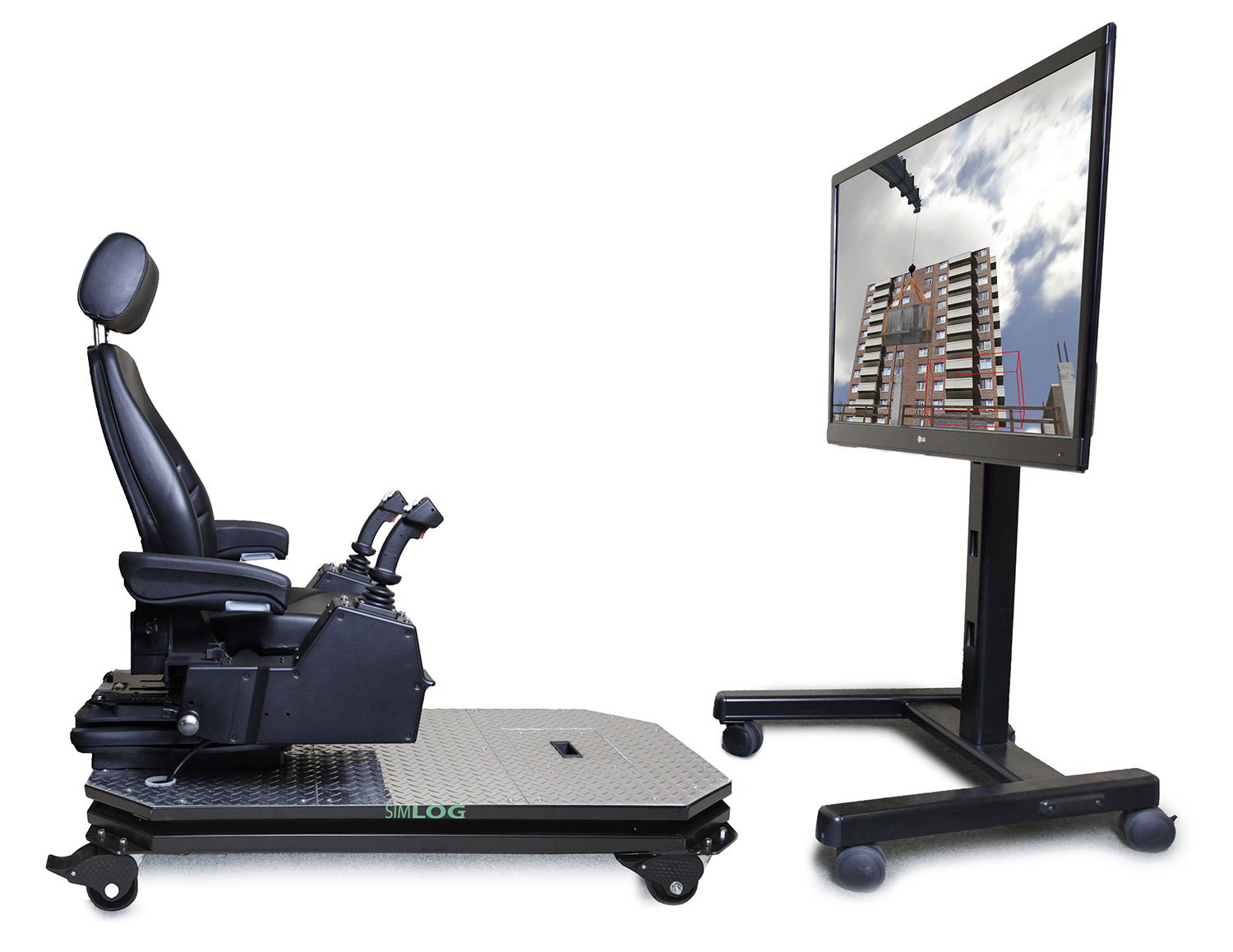Operator Chair | Single Display Mobile Crane Simulator Operator Chair with Single Display