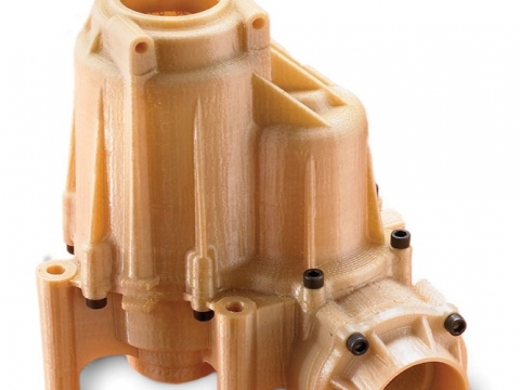 Stratasys PPSF FDM: Power Steering Valve Part Stratasys PPSF FDM: Sample 3D Printed Parts