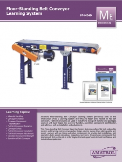Floor-Standing Belt Conveyor Training System Amatrol Floor-Standing Belt Conveyor Trainer
