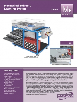 Mechanical Drives 1 Learning System Amatrol 970-ME1 Mechanical Drives Training