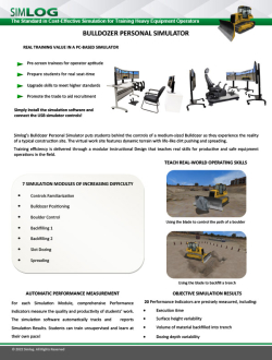 Simlog Bulldozer Personal Simulator Brochure